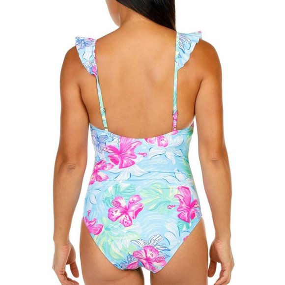Stella Parker Women's Floral Print One Piece Swimsuit S,M.L,XL NEW/NWT - Picture 2 of 5